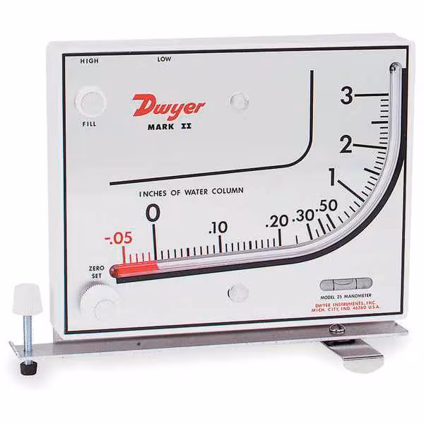 Manometer - Exhaust Filter Resistance Gauge
