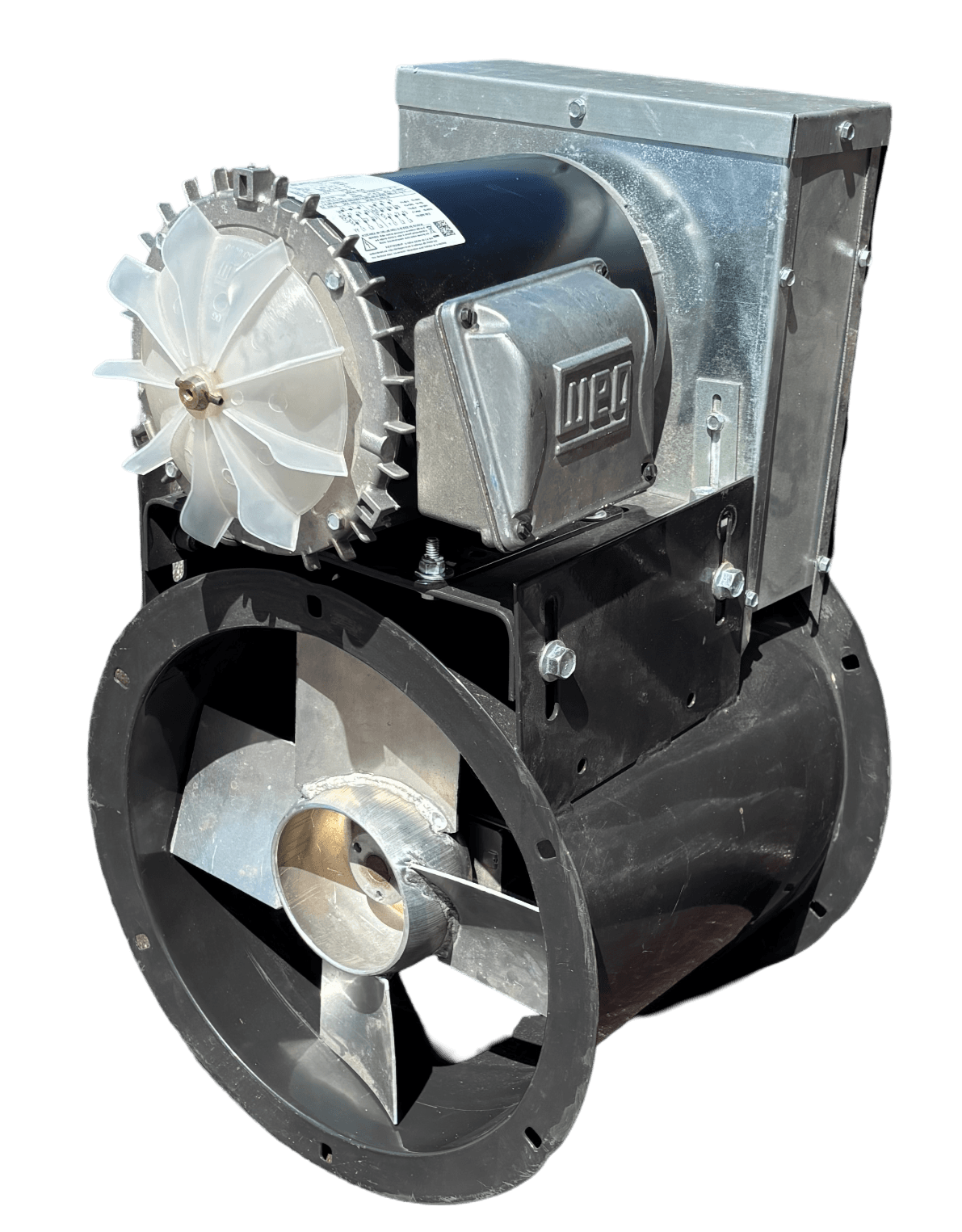 Paint booth blower fan with WEG motor