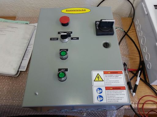 Spray Booth Control Panel